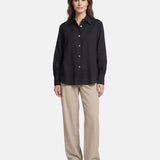 Blusa in 86 Lyocell 14 Poliestere Nero
