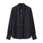 Blusa in 86 Lyocell 14 Poliestere Nero