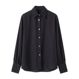 Blusa in 86 Lyocell 14 Poliestere Nero