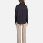 Blusa in 86 Lyocell 14 Poliestere Nero