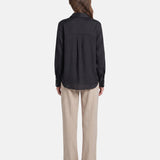 Blusa in 86 Lyocell 14 Poliestere Nero