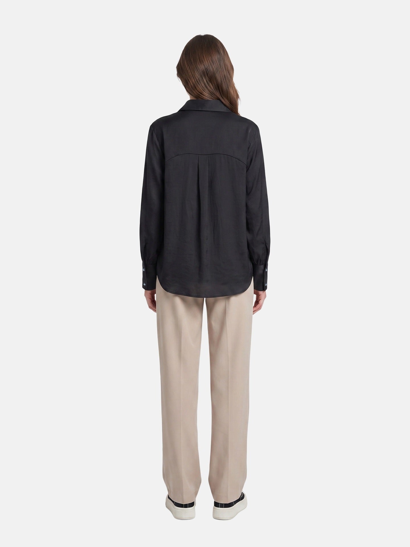 Blusa in 86 Lyocell 14 Poliestere Nero