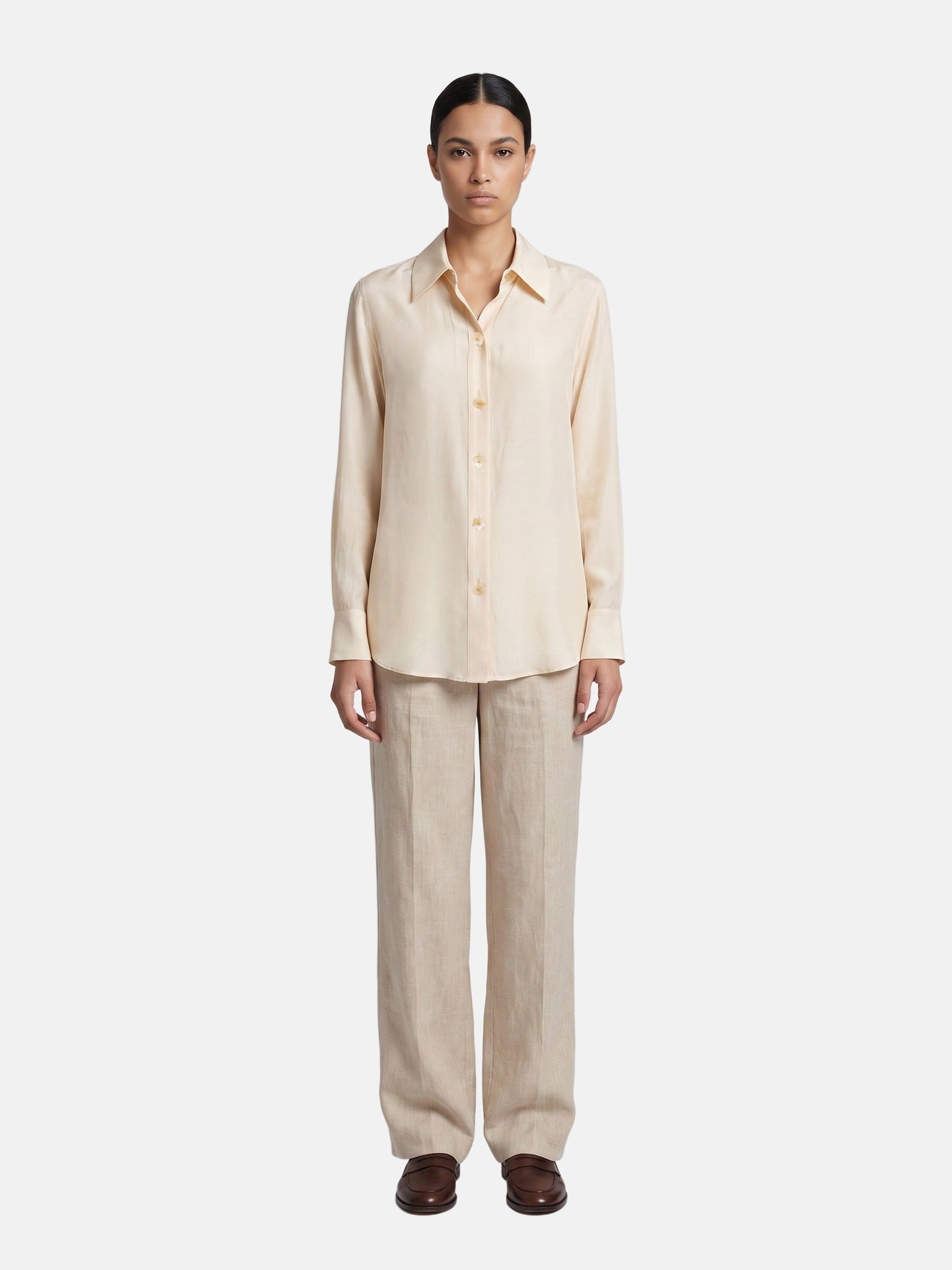 Blusa in 86 Lyocell 14 Poliestere Panna