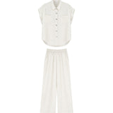 Completo in Lyocell Bianco