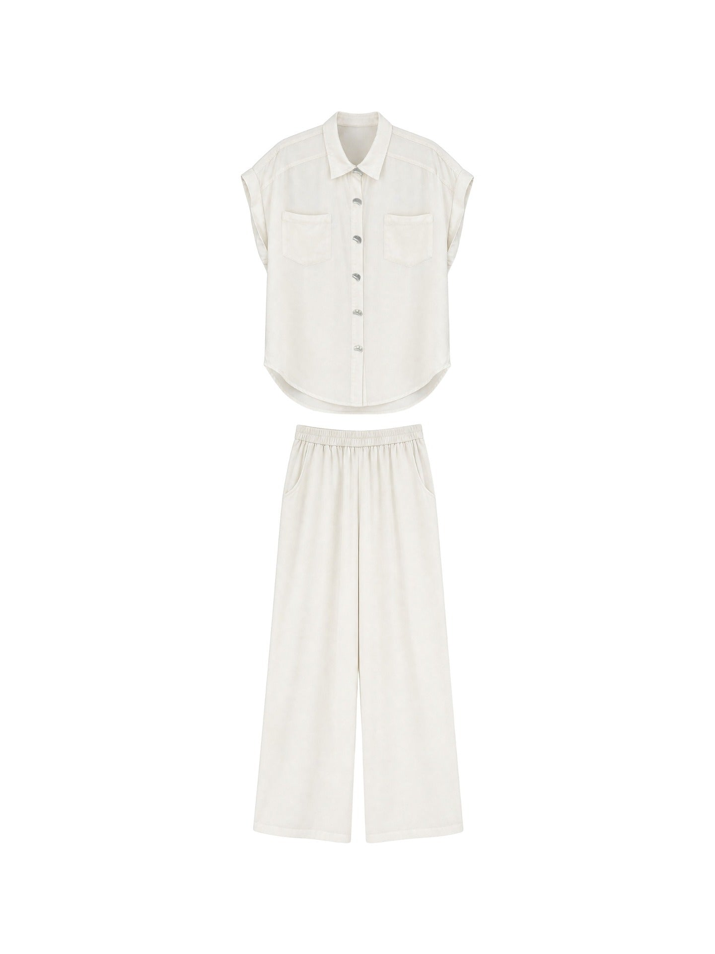 Completo in Lyocell Bianco