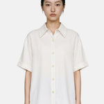 Blusa in Lyocell Bianco