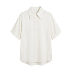 Blusa in Lyocell Bianco