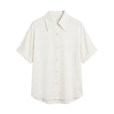 Blusa in Lyocell Bianco