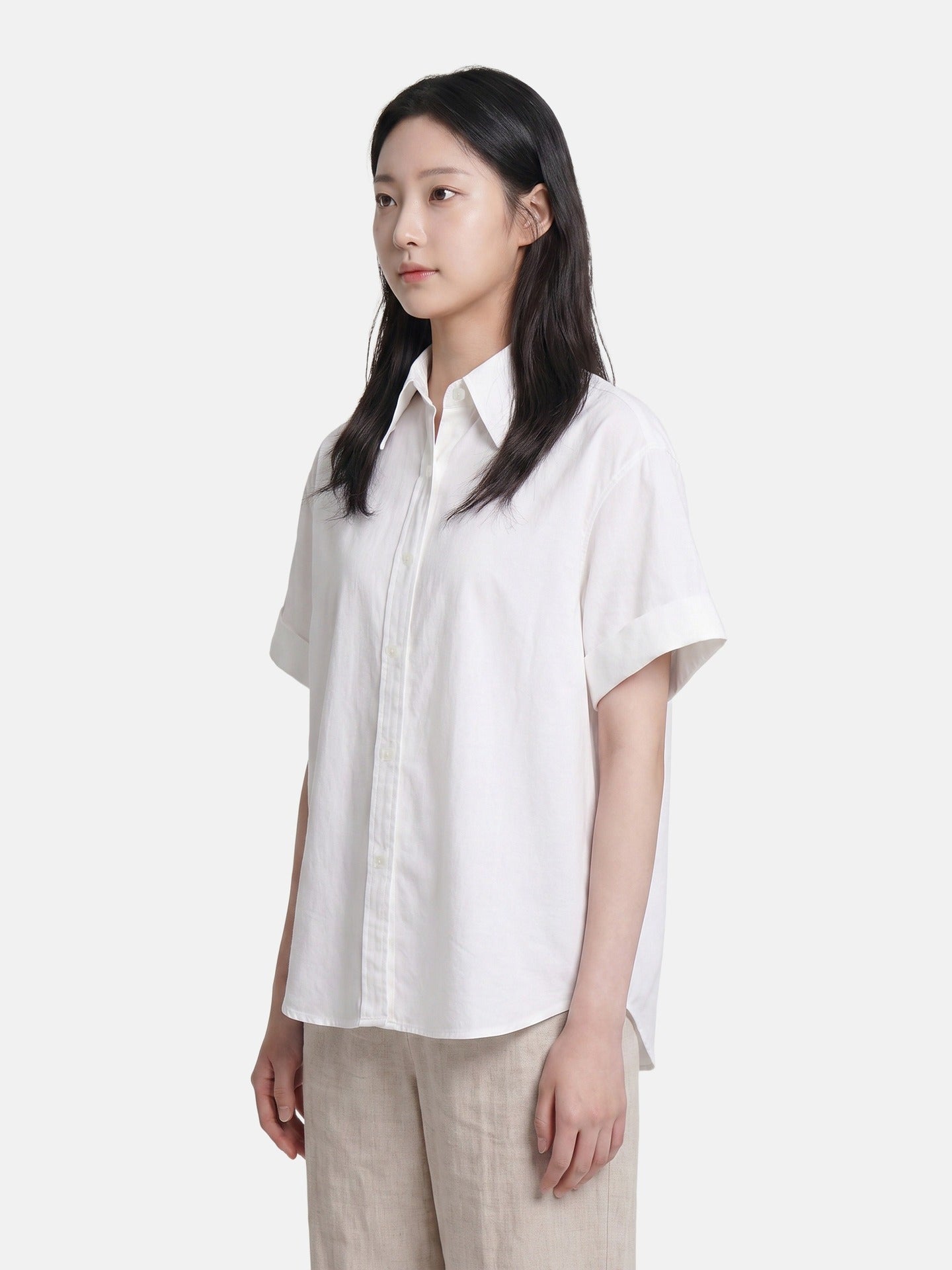 Blusa in Lyocell Panna