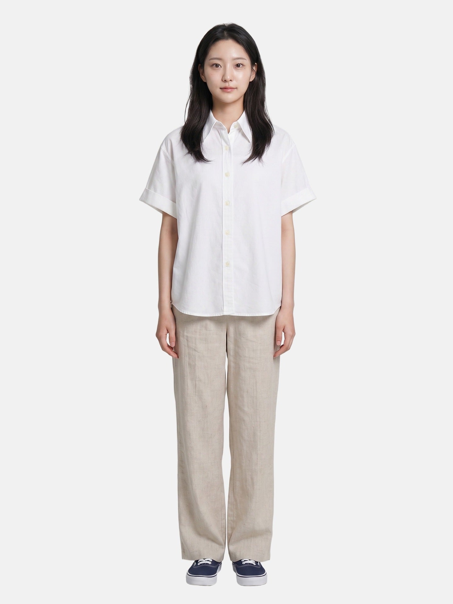 Blusa in Lyocell Panna