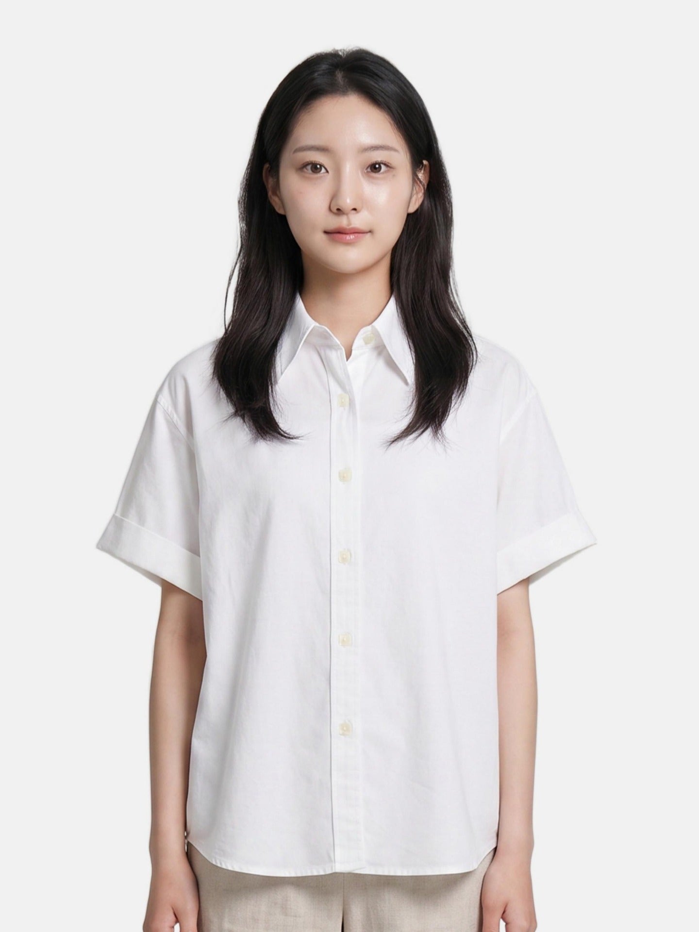 Blusa in Lyocell Panna
