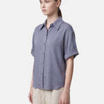 Blusa in Lyocell Blu Jeans