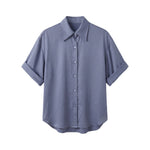 Blusa in Lyocell Blu Jeans