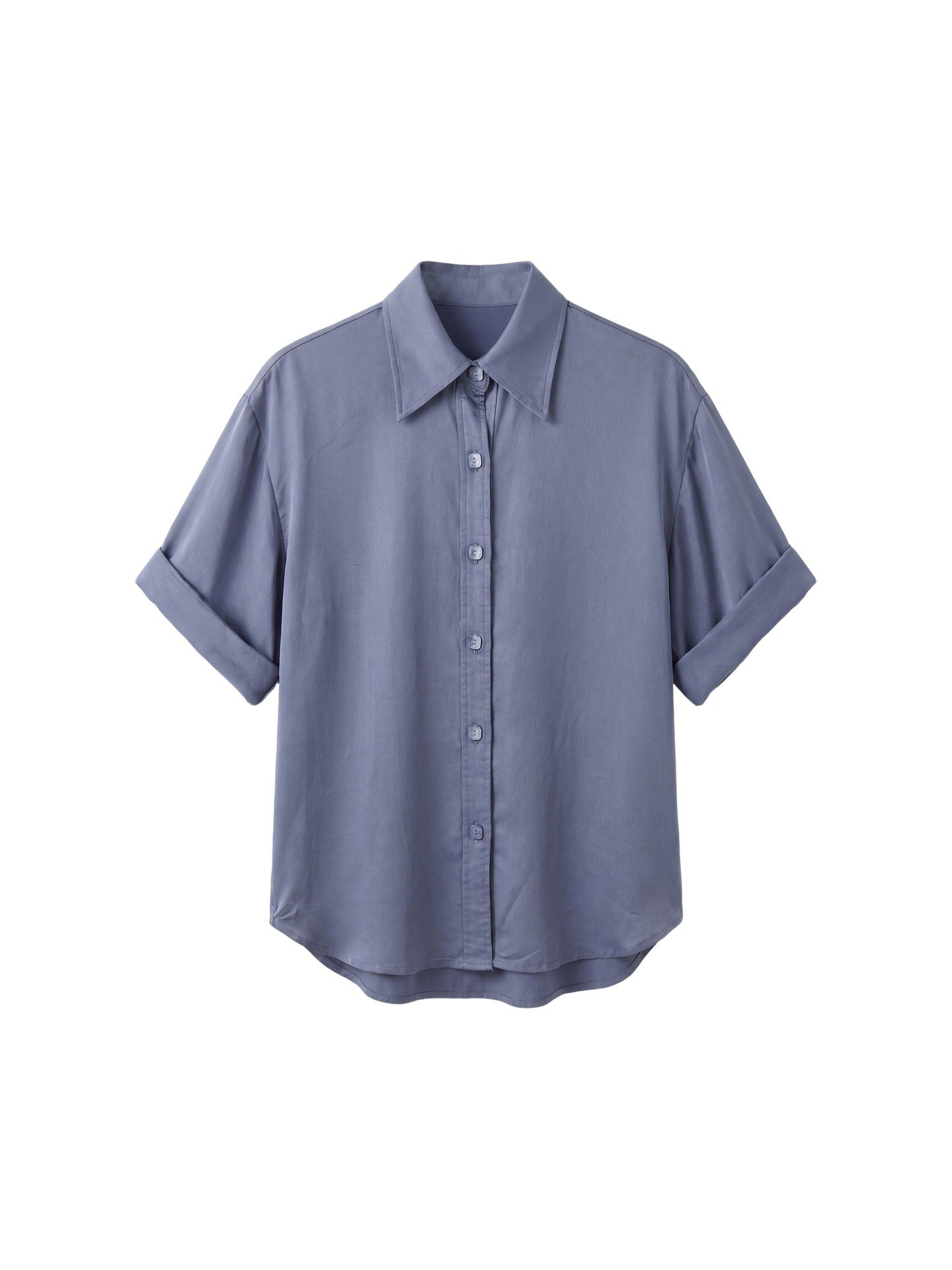 Blusa in Lyocell Blu Jeans