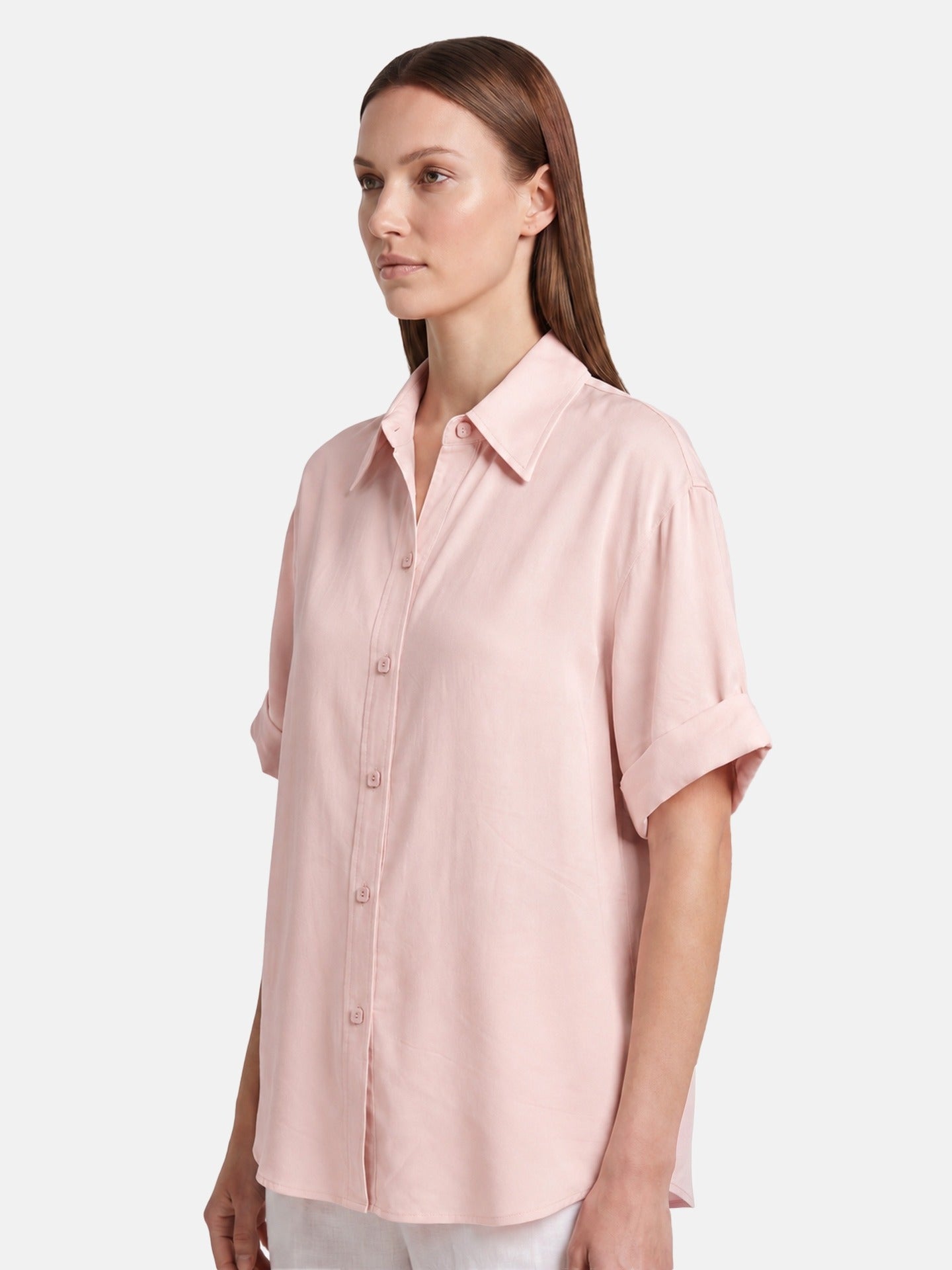 Blusa in Lyocell Rosa