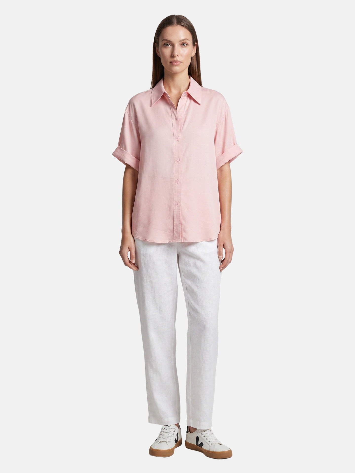 Blusa in Lyocell Rosa