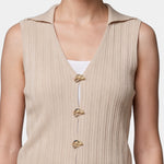 Top in 100% Viscosa Beige