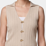 Top in 100% Viscosa Beige
