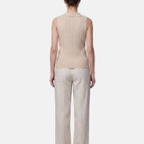 Top in 100% Viscosa Beige
