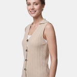Top in 100% Viscosa Beige