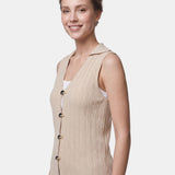 Top in 100% Viscosa Beige