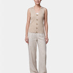Top in 100% Viscosa Beige