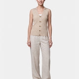 Top in 100% Viscosa Beige
