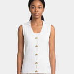 Top in 100% Viscosa Bianco