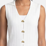 Top in 100% Viscosa Bianco