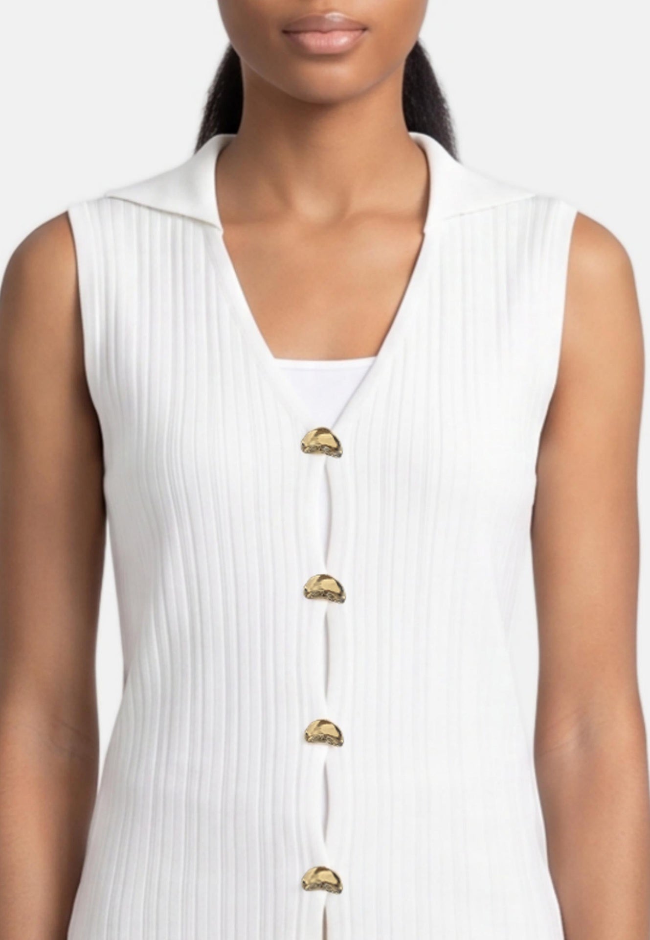Top in 100% Viscosa Bianco