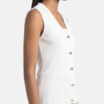 Top in 100% Viscosa Bianco