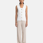 Top in 100% Viscosa Bianco