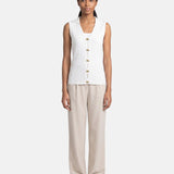 Top in 100% Viscosa Bianco