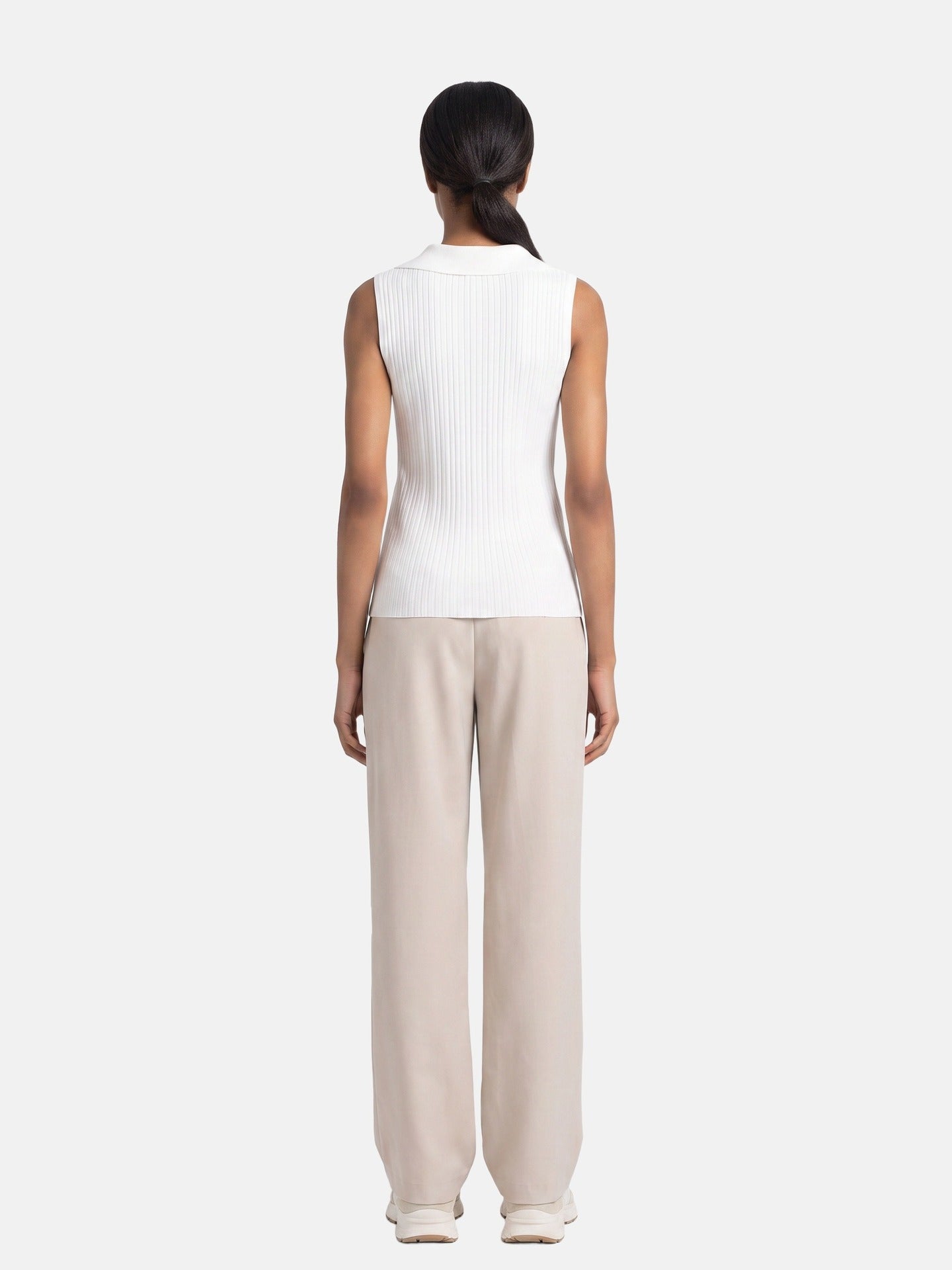Top in 100% Viscosa Bianco