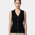 Top in 100% Viscosa Nero