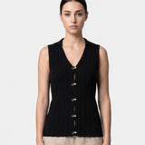Top in 100% Viscosa Nero
