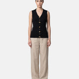 Top in 100% Viscosa Nero