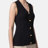 Top in 100% Viscosa Nero