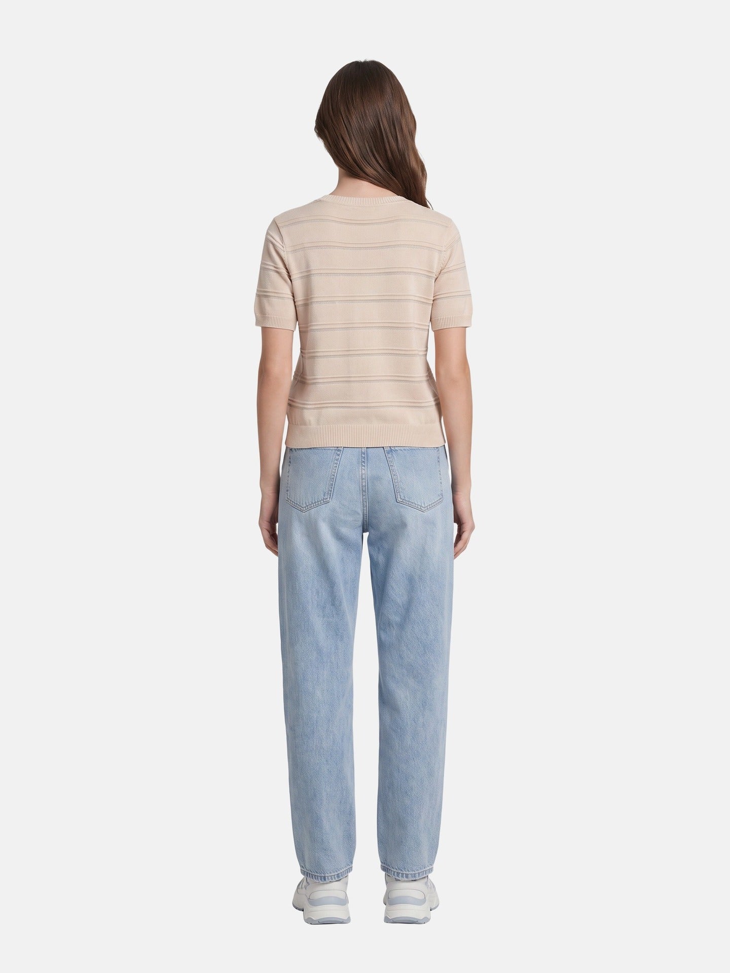 Blusa in Viscosa Beige