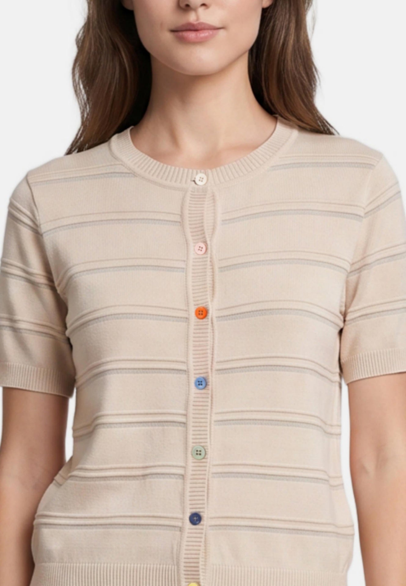 Blusa in Viscosa Beige