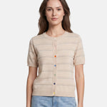 Blusa in Viscosa Beige