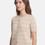 Blusa in Viscosa Beige