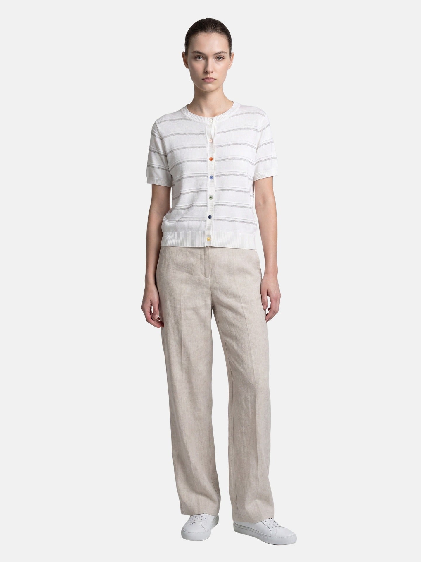 Blusa in Viscosa Bianco