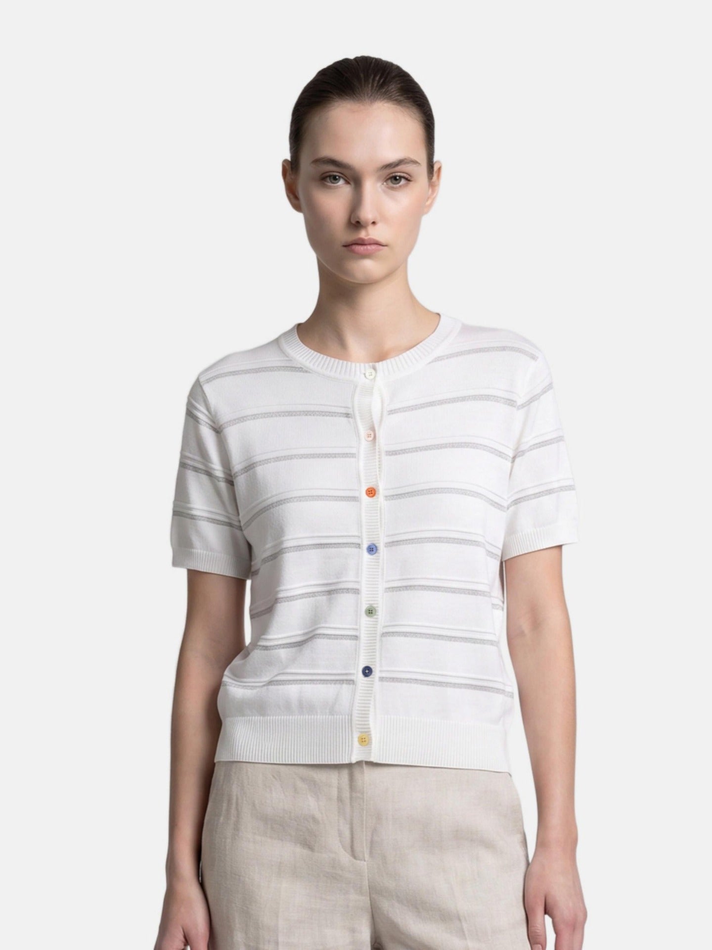Blusa in Viscosa Bianco