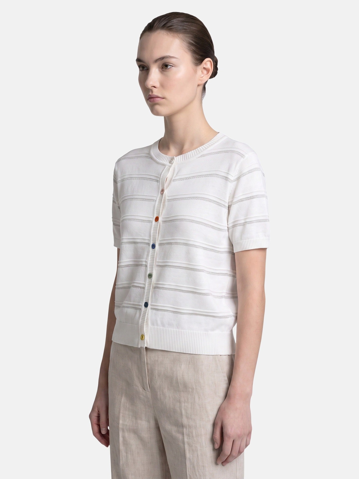 Blusa in Viscosa Bianco
