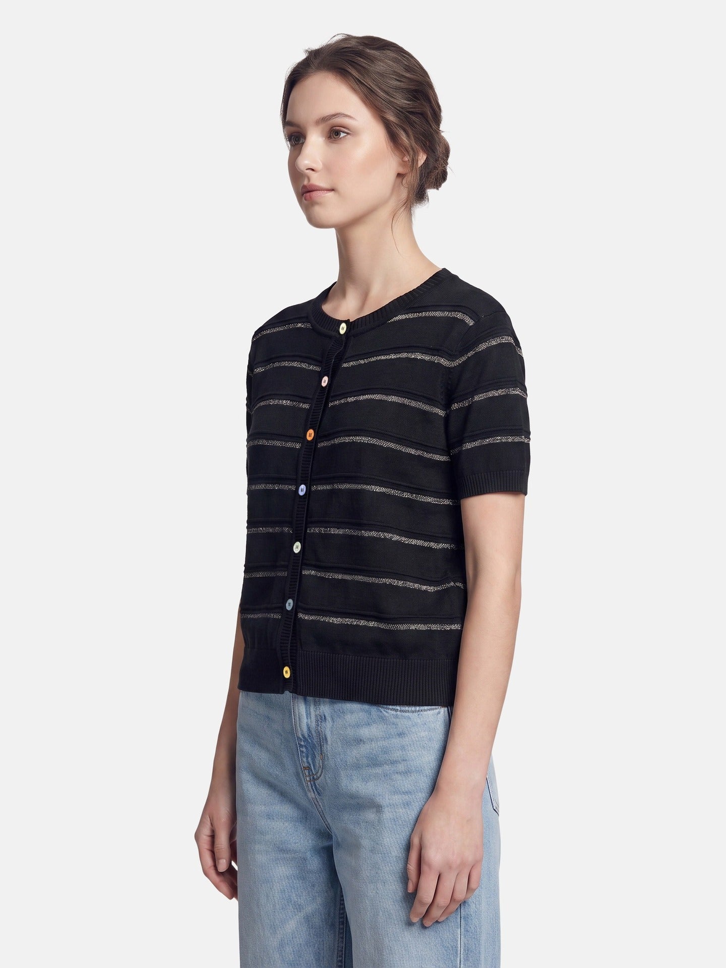 Blusa in Viscosa Nero