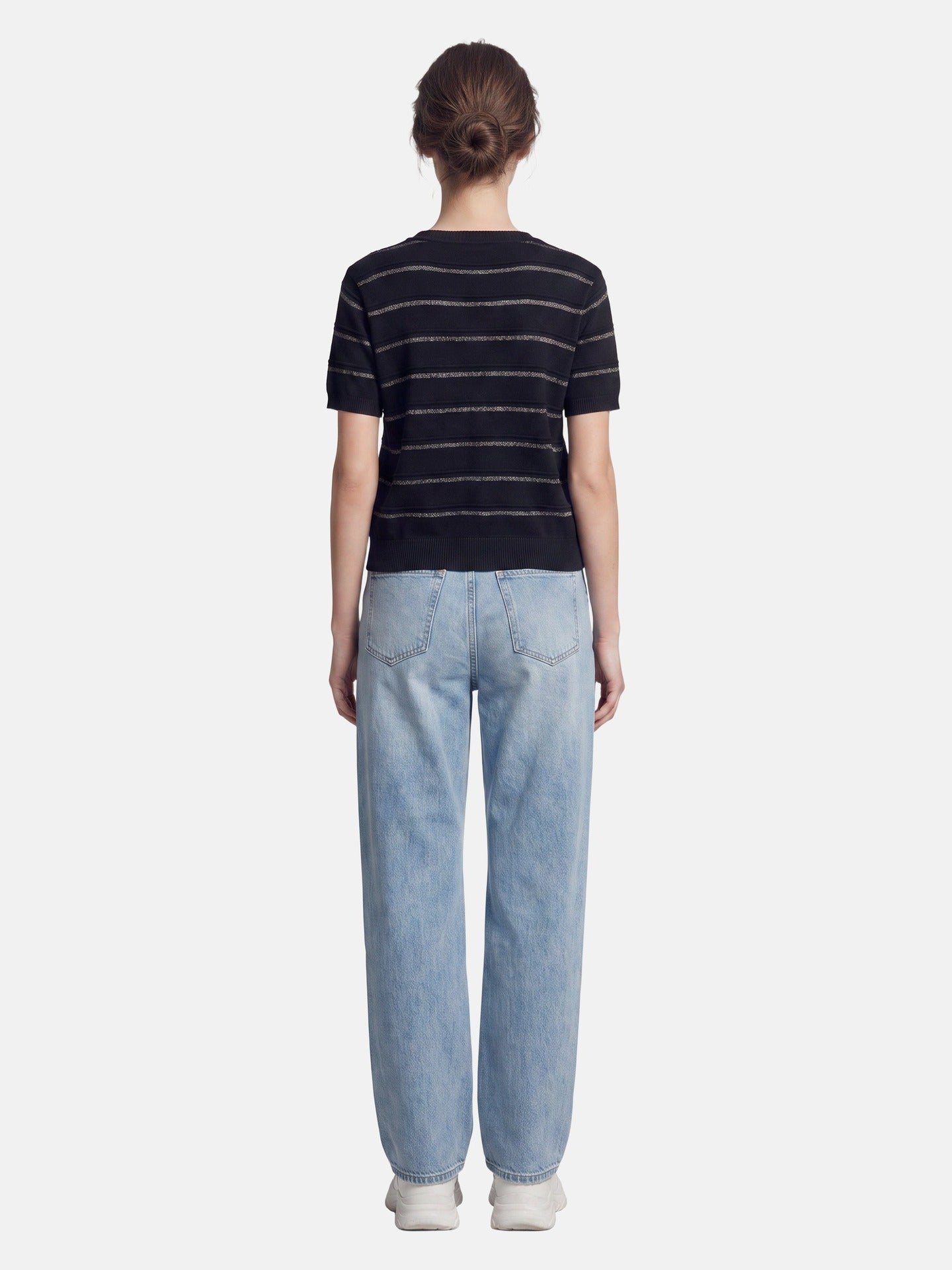 Blusa in Viscosa Nero