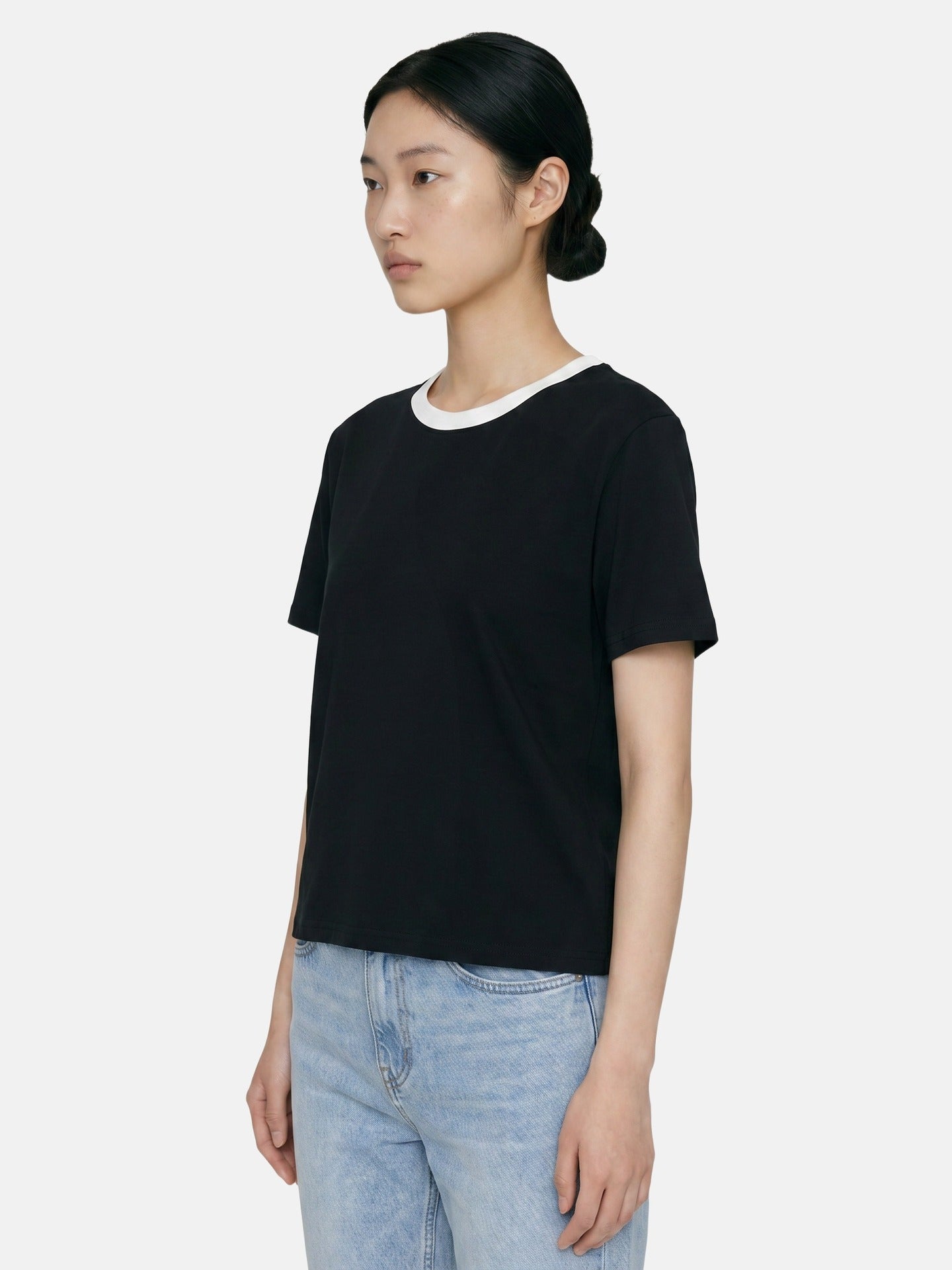 T-shirt in Cotone Nero