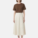 T-shirt in Cotone Marrone