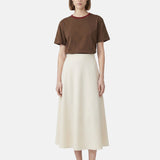 T-shirt in Cotone Marrone